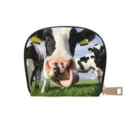 YWSOTRE Mucche olandesi, Custodia per carte in pelle PU Elegante porta carte di credito Porta carte di credito
