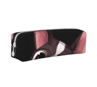 YWSOTRE Natura del Boston Terrier, Astuccio per matite Astuccio per penne Astuccio per matite in pelle portatile con astuccio cosmetico con cerniera