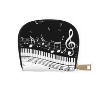 YWSOTRE Onda di note musicali, Custodia per carte in pelle PU Elegante porta carte di credito Porta carte di credito