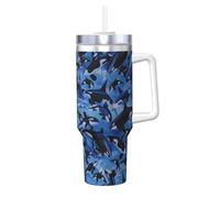 YWSOTRE Orche assassine Mare,Tazza Ice Bully da 40 oz con manico, in acciaio inossidabile, con borraccia