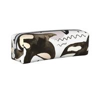 YWSOTRE Orche dell'acquerello, Astuccio per matite Astuccio per penne Astuccio per matite in pelle portatile con astuccio cosmetico con cerniera