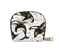 YWSOTRE Orche dell'acquerello, Custodia per carte in pelle PU Elegante porta carte di credito Porta carte di credito