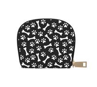 YWSOTRE Orma di Zampa, Custodia per carte in pelle PU Elegante porta carte di credito Porta carte di credito