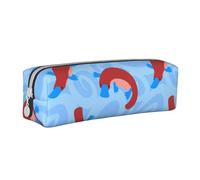 YWSOTRE Ornitorinco animale selvatico simpatico cartone animato, Astuccio per matite Astuccio per penne Astuccio per matite in pelle portatile con astuccio cosmetico con cerniera