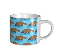 YWSOTRE Ornitorinco australiano divertente, Tazza in ceramica di grande capacità, tazza da tè, tazza da caffè 450 ml