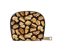YWSOTRE Panini Al Formaggio Grigliato, Custodia per carte in pelle PU Elegante porta carte di credito Porta carte di credito