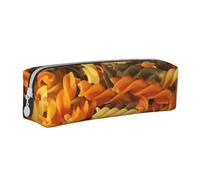 YWSOTRE Pasta Gustosa, Astuccio per matite Astuccio per penne Astuccio per matite in pelle portatile con astuccio cosmetico con cerniera