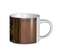 YWSOTRE Rough Collie Lassie Cani Grandi e Soffici Animali Domestici, Tazza in ceramica di grande capacità, tazza da tè, tazza da caffè 450 ml