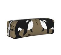YWSOTRE Sea Life Whale Divertente grande pesce animale, Astuccio per matite Astuccio per penne Astuccio per matite in pelle portatile con astuccio cosmetico con cerniera
