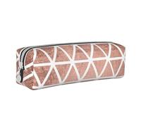 YWSOTRE Sfondi modello oro rosa, Astuccio per matite Astuccio per penne Astuccio per matite in pelle portatile con astuccio cosmetico con cerniera
