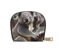 YWSOTRE Simpatica stampa dell'orso Koala, Custodia per carte in pelle PU Elegante porta carte di credito Porta carte di credito