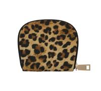 YWSOTRE Simpatico leopardo stampato, Custodia per carte in pelle PU Elegante porta carte di credito Porta carte di credito