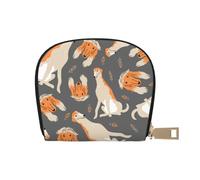 YWSOTRE Simpatico levriero afgano, Custodia per carte in pelle PU Elegante porta carte di credito Porta carte di credito