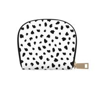 YWSOTRE Stampa animale dalmata pittorica, Custodia per carte in pelle PU Elegante porta carte di credito Porta carte di credito