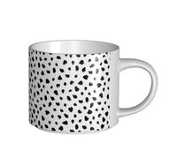 YWSOTRE Stampa animale dalmata pittorica, Tazza in ceramica di grande capacità, tazza da tè, tazza da caffè 450 ml