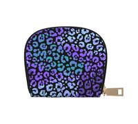 YWSOTRE Stampa animale esotica leopardo colorato, Custodia per carte in pelle PU Elegante porta carte di credito Porta carte di credito