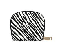 YWSOTRE Striscia zebrata naturale, Custodia per carte in pelle PU Elegante porta carte di credito Porta carte di credito