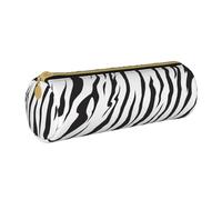 YWSOTRE Struttura della tigre del Bengala, Astuccio portapenne cilindrico Astuccio portapenne in pelle portatile con astuccio cosmetico con cerniera