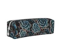 YWSOTRE Succulente fresche stampate, Astuccio per matite Astuccio per penne Astuccio per matite in pelle portatile con astuccio cosmetico con cerniera