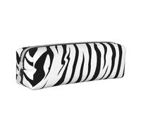 YWSOTRE Texture tigre del Bengala stampata, Astuccio per matite Astuccio per penne Astuccio per matite in pelle portatile con astuccio cosmetico con cerniera