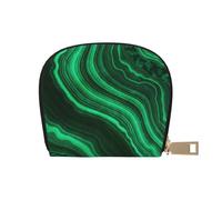 YWSOTRE Trama di malachite, Custodia per carte in pelle PU Elegante porta carte di credito Porta carte di credito