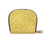 YWSOTRE Trama glitter oro, Custodia per carte in pelle PU Elegante porta carte di credito Porta carte di credito