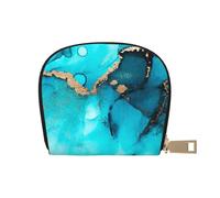 YWSOTRE Turbinii astratti alla moda dell'oro dell'alzavola, Custodia per carte in pelle PU Elegante porta carte di credito Porta carte di credito