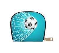 YWSOTRE Vincere il calcio dell'obiettivo di calcio, Custodia per carte in pelle PU Elegante porta carte di credito Porta carte di credito
