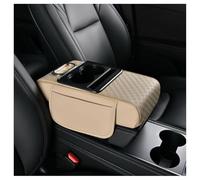YWUANNMGAZ Coperchi Bracciolo Cuscino Auto per Renault Kadjar 2014-2025,in Pelle PU, per Console Centrale Cuscino Bracciolo Auto(Beige)