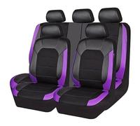 YWWNB Coprisedili Auto per Nissan Micra K14 2017-2023, 9 Pezzi Auto Set coprisedili Confortevole Anti Scivolo Auto Accessori,Purple1
