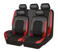 YWWNB Coprisedili Auto per Nissan Micra K14 2017-2023, 9 Pezzi Auto Set coprisedili Confortevole Anti Scivolo Auto Accessori,Red1