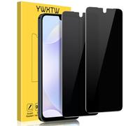 YWXTW Pellicola protettiva per Samsung Galaxy A17 5G/4G, in vetro temperato anti-spia a 25°, antigraffio, HD, trasparente e sensibile al tatto, compatibile con custodie, confezione da 2