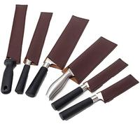 YWYHHM Guaina per coltelli in pelle, 6 pezzi Guardie per i bordi del coltello, Guaina per coltelli, Protezione per coltelli universale, Protezione per coltelli resistente