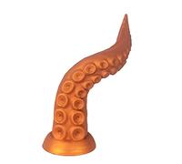 YWZAO Tappo Anale Tentacolo Silicone Liquido Morbido Ventosa G73（dorato/grande）