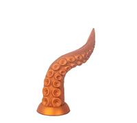 YWZAO Tappo Anale Tentacolo Silicone Liquido Morbido Ventosa G73（dorato/piccolo）