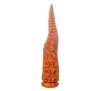 YWZAO Tappo Anale Tentacolo Silicone Liquido Morbido Ventosa G75（dorato/grande）