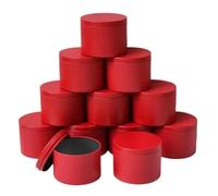 YXADGML Barattoli per Candele Vuoti Barattoli di Latta for Candele, 24 Pezzi, contenitori con Coperchio, 4 oz/8 oz, for Realizzare(Red 8oz)