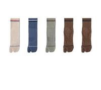 YXADGML Calzini A Due Dita Calzini Tabi da Uomo, con Dita Divise, in Puro Cotone a Fibra Lunga, Five Finger Two Sports Ninja Geta Uscire(Color6)