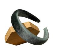 YXADGML Cerchietto Capelli Donna Copricapo in spugna for capelli con fascia for capelli da donna con fascia in velluto autunno inverno moda solida vintage(Green)