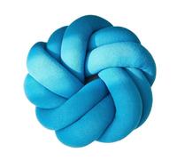 YXADGML Cotton DIY Hand Knot Back Cushions Cozy Car Lumbar Pillow Home Decorative Sofa Seat Cushion Soft Office Rest Pillows(BLUE)