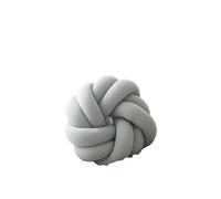 YXADGML Cotton DIY Hand Knot Back Cushions Cozy Car Lumbar Pillow Home Decorative Sofa Seat Cushion Soft Office Rest Pillows(Gray)