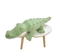YXADGML Soft Crocodile Plush Toy Fluffy Full Stuffed Animal Pillow Doll Jungle Green Giant Alligator Sofa Cushion Birthday plush(80cm)