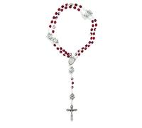 YXBZKGDCNG Rosario cattolico dell'Immacolata Concezione con perle di vetro