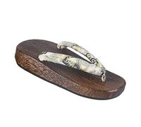 YXCKG Stage Performance Geta Pantofole in Legno Giapponese, Sandali Tradizionali del Kimono Giapponese delle Donne, Infradito Donna,Ciabatte Pantofole Sandali da Adulto (Color : I, Size : EUR38-39)