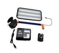 YXCMD Luce PDR per la Riparazione delle Ammaccature Senza Vernice, 9 LED ad Alta Luminosità, Ventosa da 13 cm, Batteria 6000mAh, Lampada di Ispezione per Ammaccature e Danni da Grandine