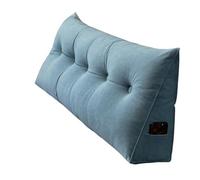 YXCQHZM Cuscino a cuneo, per testiera del letto, per letto singolo, matrimoniale, king size, per divano (blu, 120 cm)