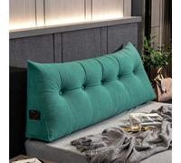 YXCQHZM Cuscino di supporto lombare per la schiena, cuscino per testiera del letto, cuscino da lettura, per letto singolo, matrimoniale, king size, per divano (verde, 120 cm)