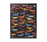 YXDVPALNE Amo i miei cani bassotti, Stampe artistiche da parete con cornice nera, dipinto decorativo da appendere alla parete, 30 x 40 cm
