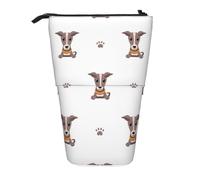 YXDVPALNE Cane levriero,Astuccio telescopico, portapenne con supporto e astuccio con cerniera