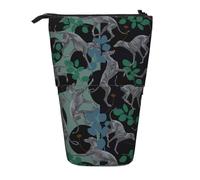 YXDVPALNE Cane levriero,Astuccio telescopico, portapenne con supporto e astuccio con cerniera